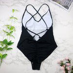 Parah Simple Colour Backless Swimsuit