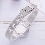 Simple Silver Mesh Strap