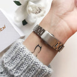 Rhinestone Stainless Steel Business Watch