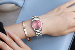 Rhinestone Stainless Steel Business Watch