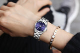 Rhinestone Stainless Steel Business Watch