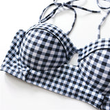 Parahs Womens Plet Plaid Bikini