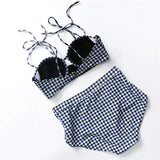Parahs Womens Plet Plaid Bikini
