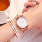 Stainless Steel Mesh Waterproof Ladies Watch